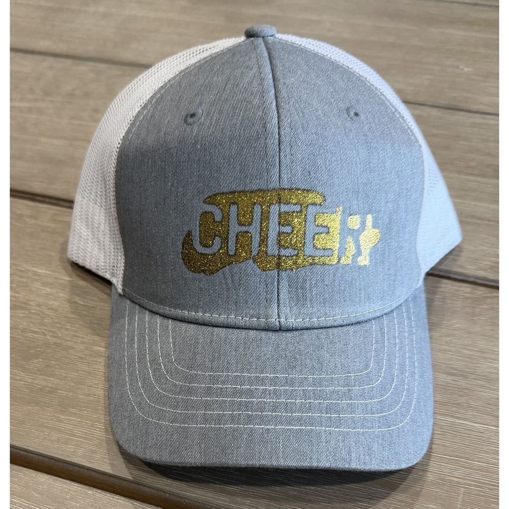 CHEER Trucker Hat Cheerleading Cheer Gear Cheerleader Ball-cap Adjustable‎ Snap